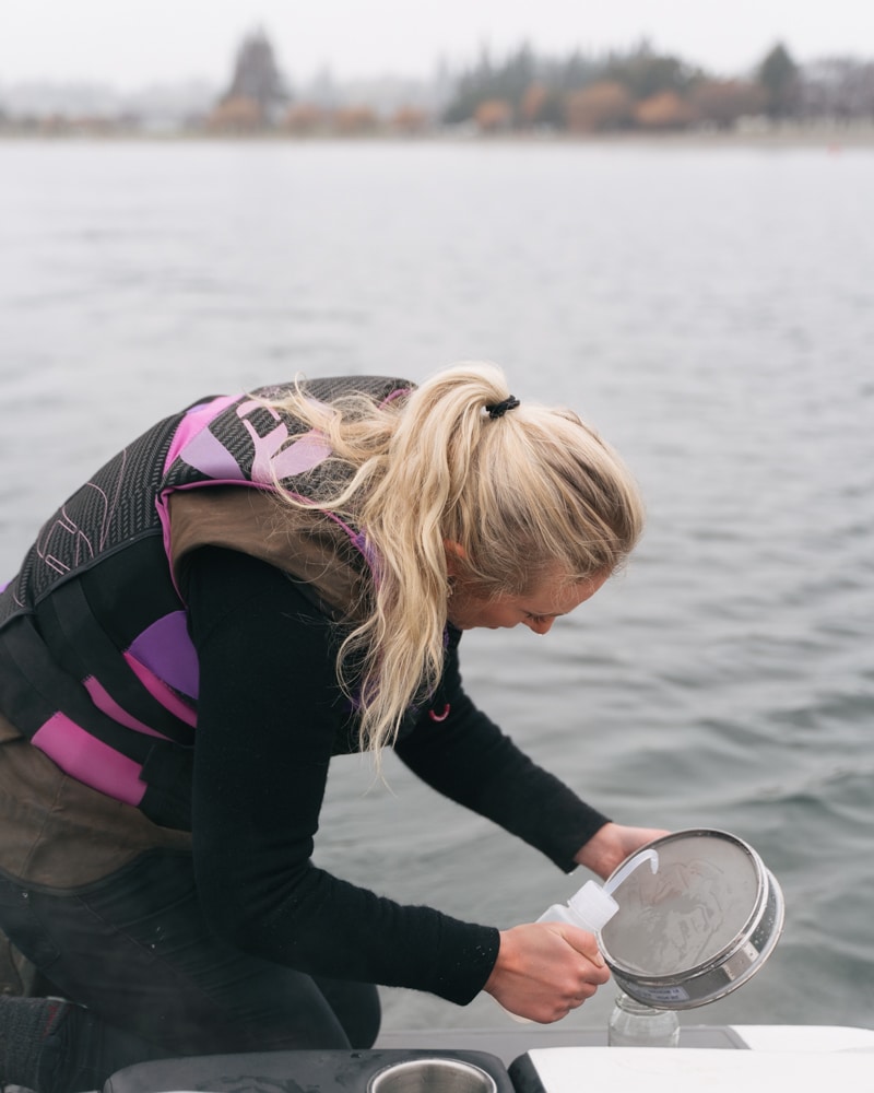 sampling lake wanaka for microplastics